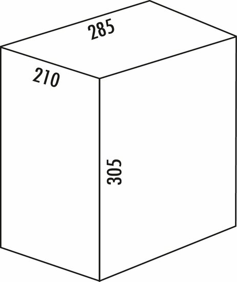 Wesco 8010135 Spare Inset Boxes Anthracite 15 Liters