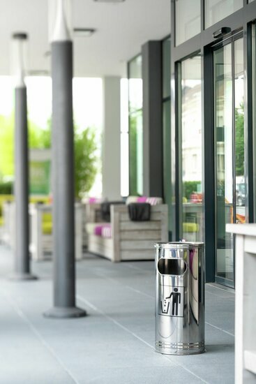 Wesco Staande asbak 15 roestvrij staal