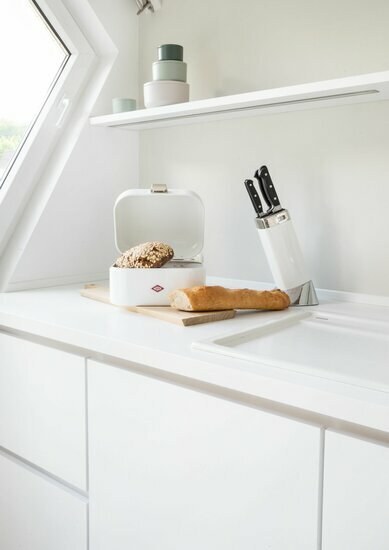 Wesco Single Grandy Voorraadbak wit mat