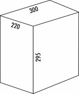 Wesco 8010119 Spare Inset Boxes Aluminum Gray 16 Liters