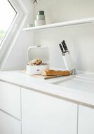 Wesco Single Grandy Voorraadbak wit mat