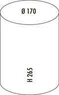 Wesco Cosmetische emmer 113 zwart mat