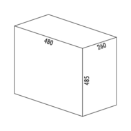 WESCO 8011461 Traditionline Double-Boy 485 S/300-3 met frontaansluiting